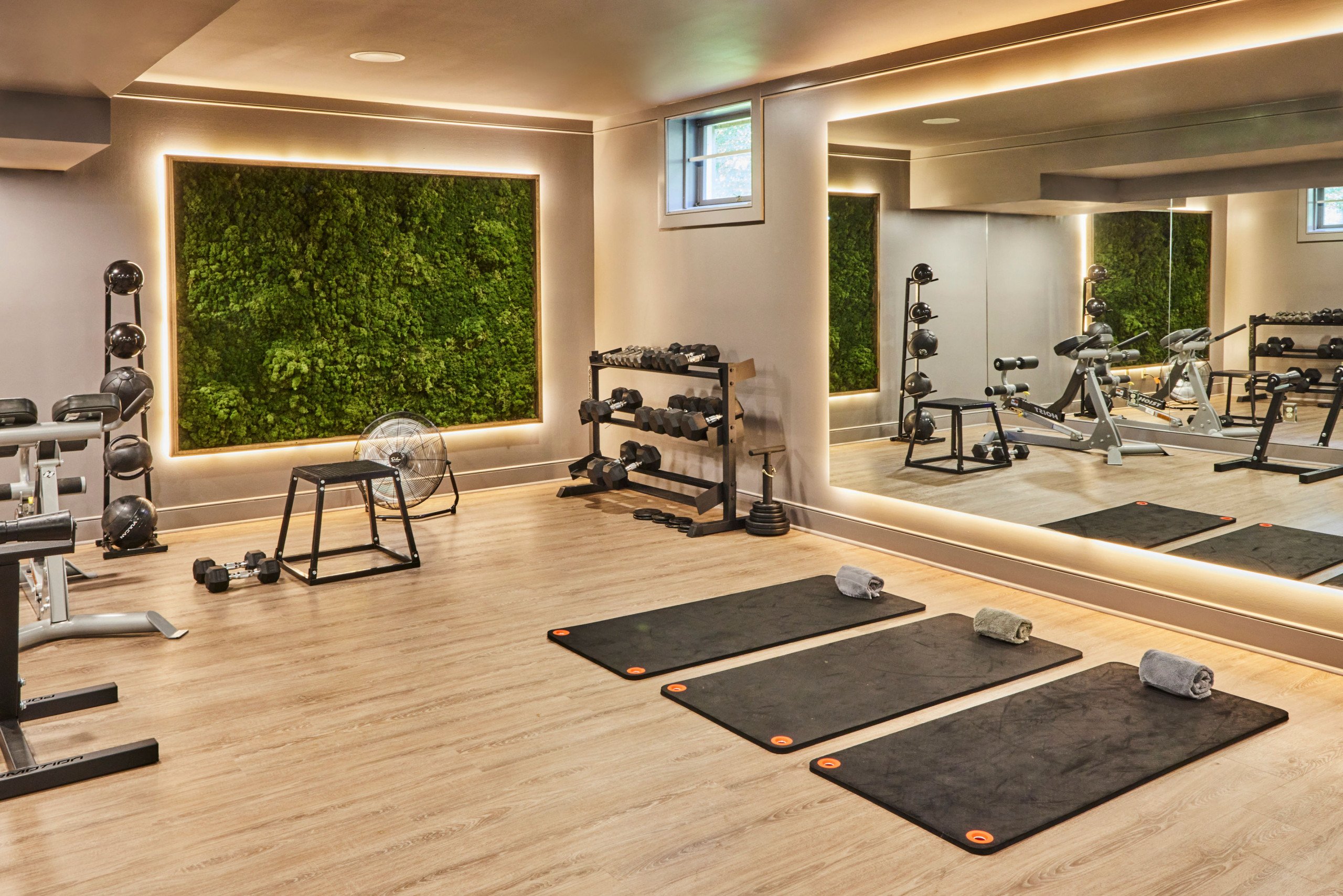 custom basement home gym
