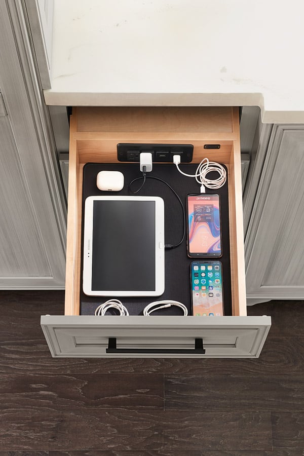kitchen charging drawer