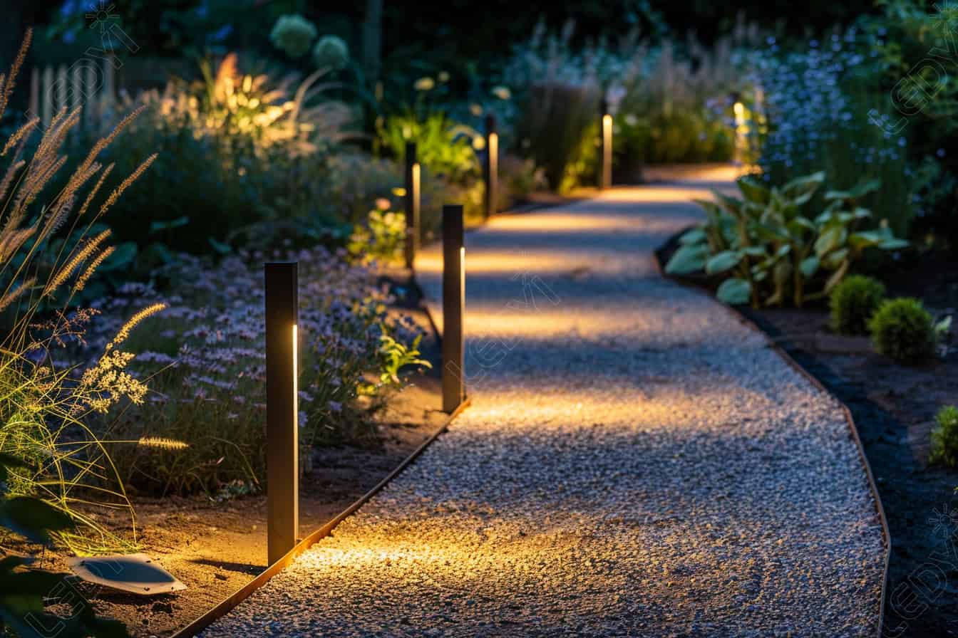 smart pathway landscape lighting in Suffolk County