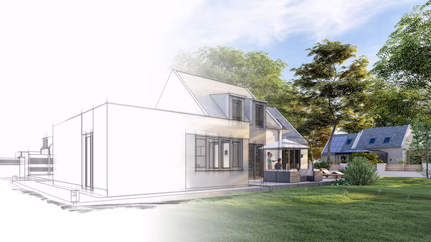 architectural rendering of pool house