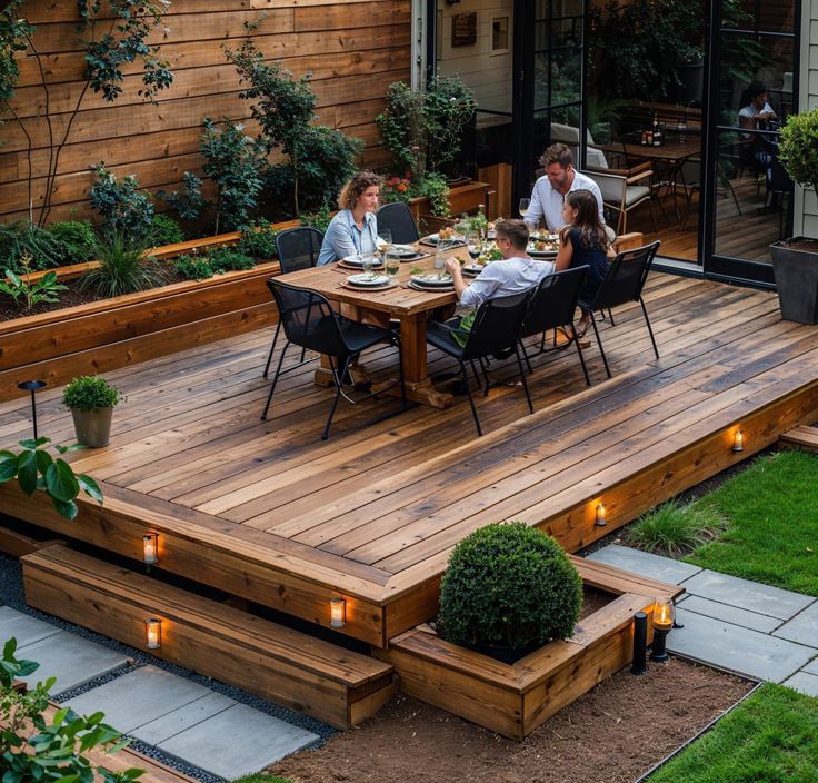 custom backyard deck