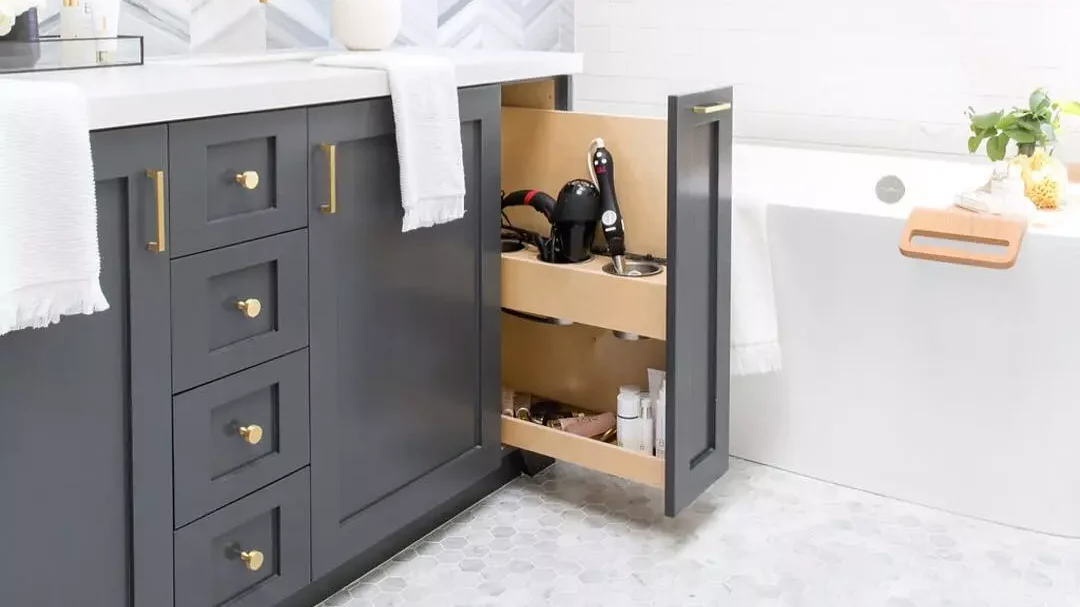 bathroom storage pullout