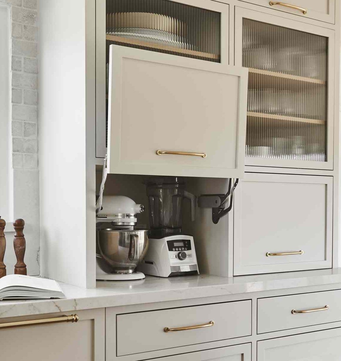 kitchen appliance garage storage solution