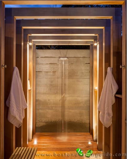 ambient outdoor shower lighting