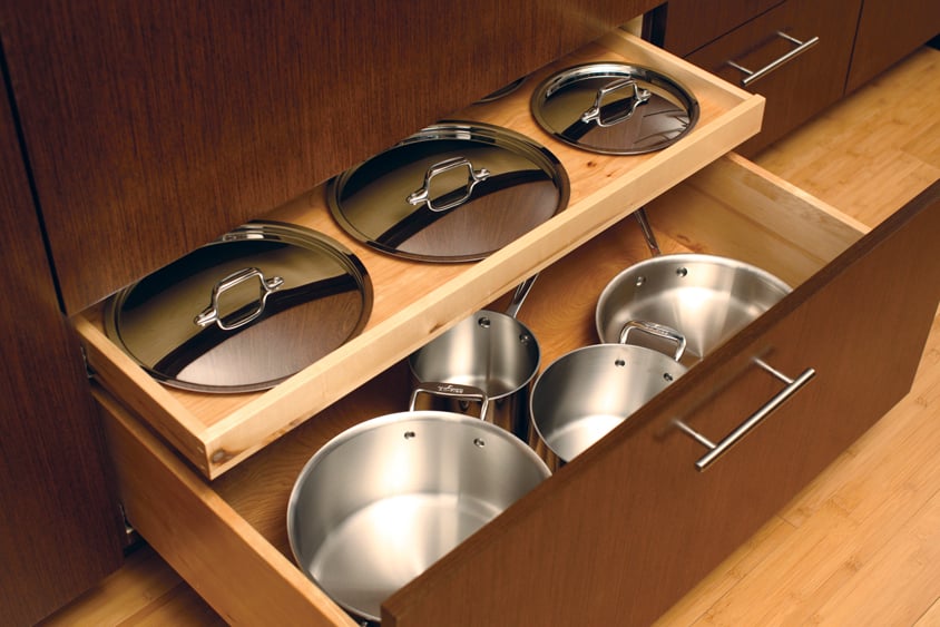 pot and pan storage drawer