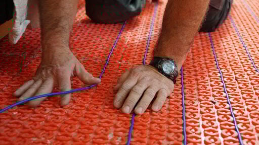 Radiant flooring installation