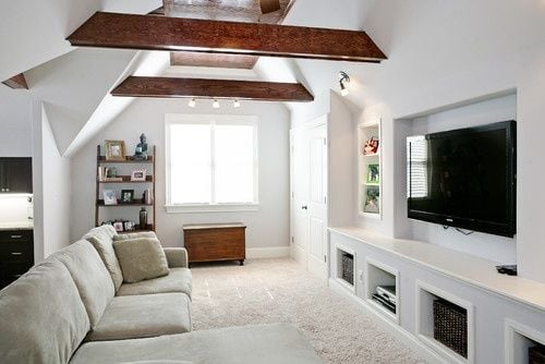 finished attic space bonus room